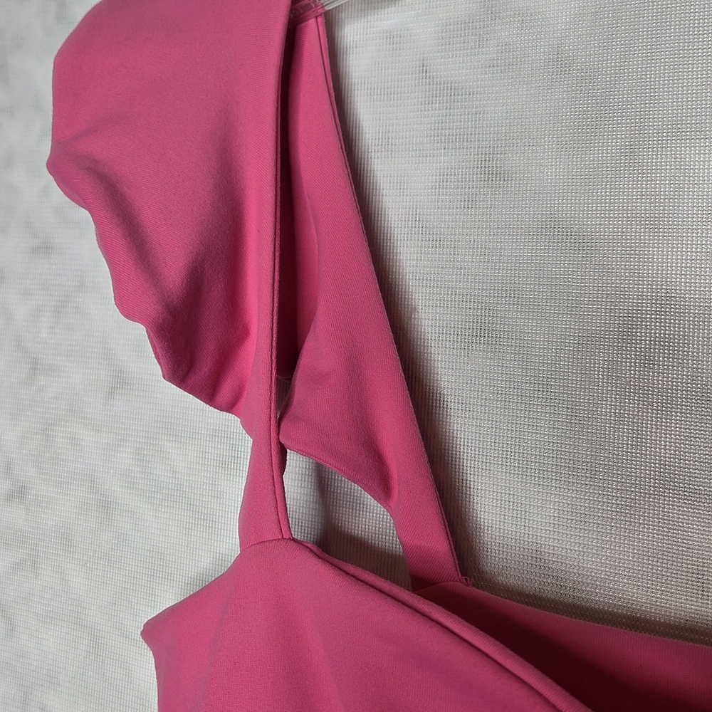 Susana Monaco Fuchsia Ruffle Strap Tank - Picture 3 of 5